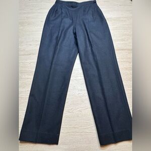 Vintage Pendleton Black 100% Wool High Rise Trousers Size 10 USA